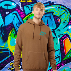 STL Fab OG Logo Ind Trade Premium Heavy Hoodie Saddle